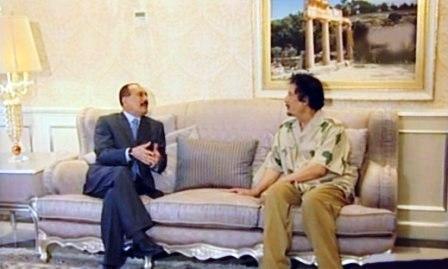 جلسة المباحثات  اليمنية الليبية بين قائدي البلدين